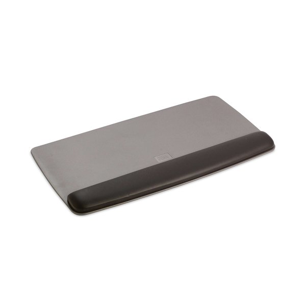 3M Antimicrobial Gel Keyboard Wrist Rest Platform, Black/Gray/Silver WR420LE